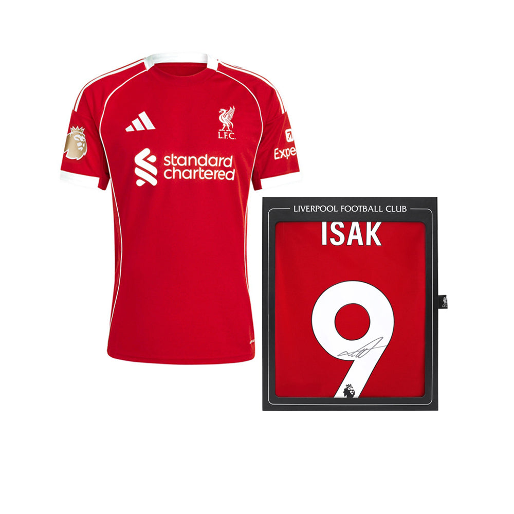 LFC Signed 25/26 Isak เสื้อแข่งบรรจุกล่องสะสม