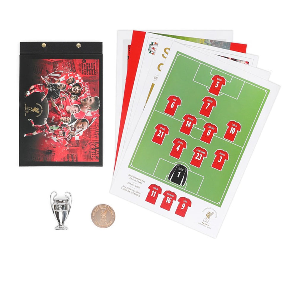 LFC Signed Istanbul 2005 Commemorative Squad เสื้อแข่งบรรจุกล่องสะสม