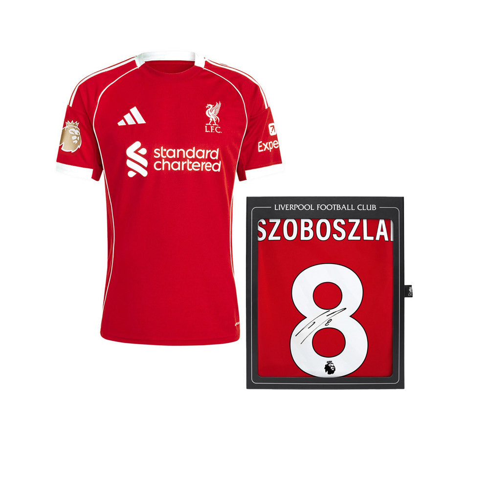 LFC Signed 25/26 Szoboszlai เสื้อแข่งบรรจุกล่องสะสม