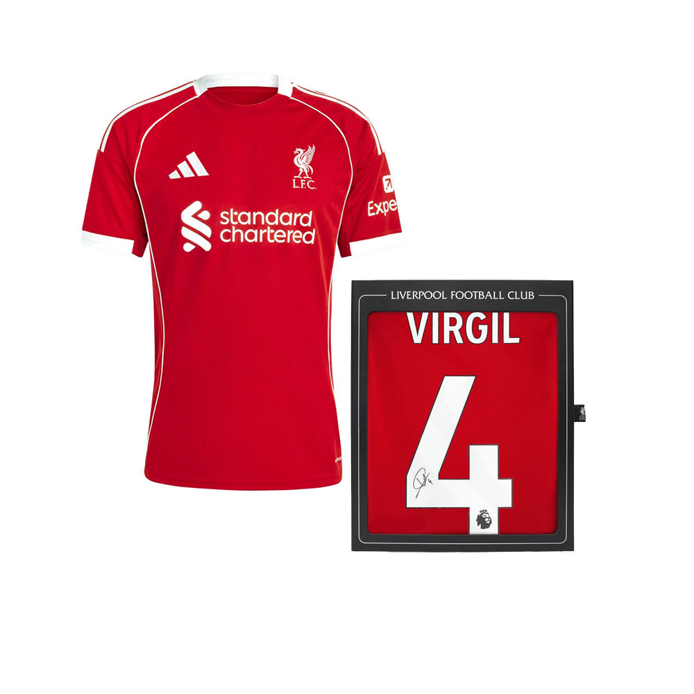 LFC Signed 25/26 Virgil เสื้อแข่งบรรจุกล่องสะสม