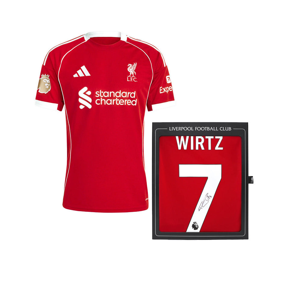 LFC Signed 25/26 Wirtz เสื้อแข่งบรรจุกล่องสะสม