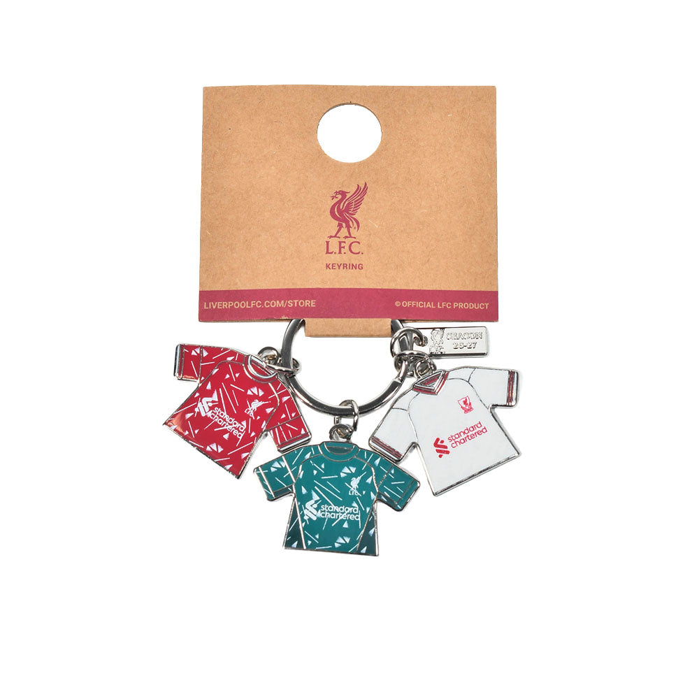 LFC Home, Away & Goalkeeper 2026/27 Keyring
