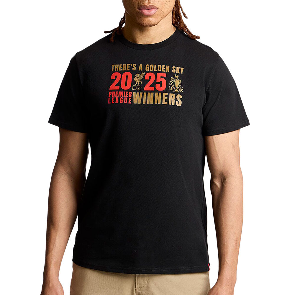 LFC EPL Champions 2024/25 เสื้อยืดฟุตบอลผู้ชาย