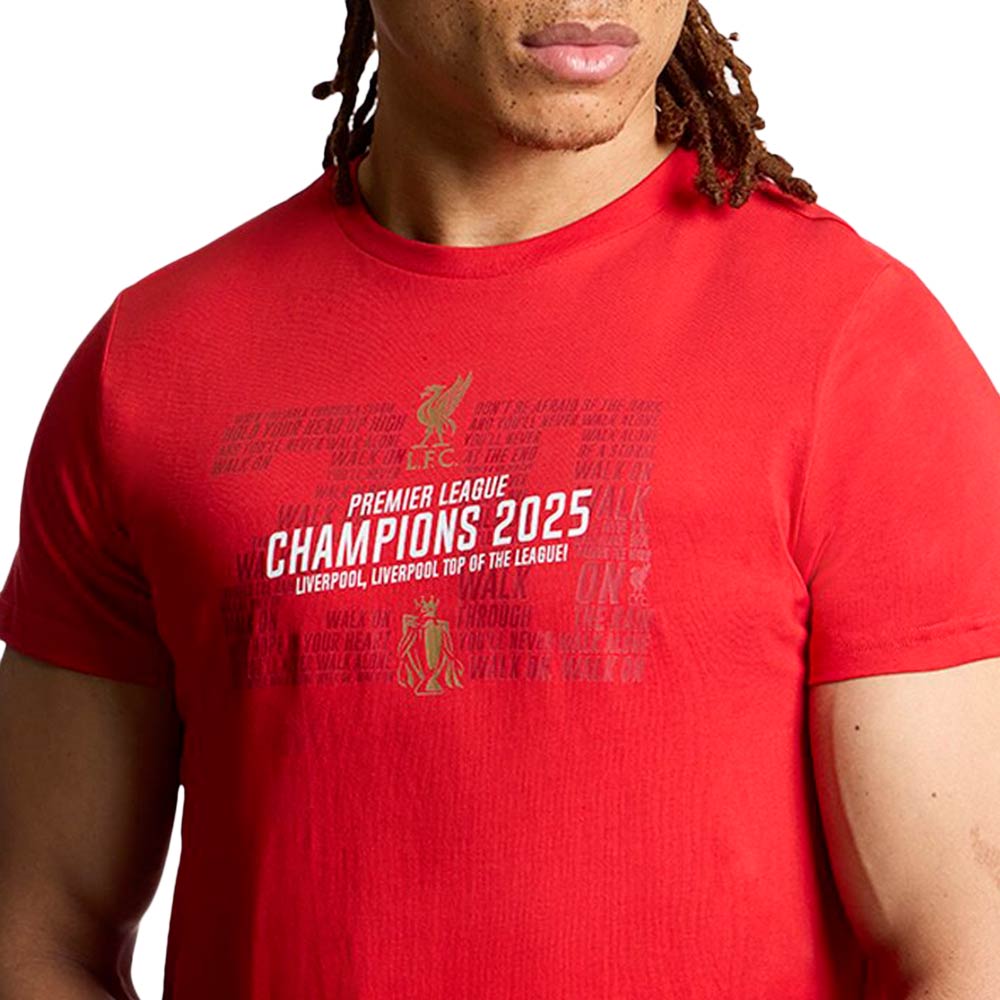 LFC EPL Champions 2024/25 เสื้อยืดฟุตบอลผู้ชาย