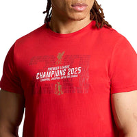 LFC EPL Champions 2024/25 เสื้อยืดฟุตบอลผู้ชาย
