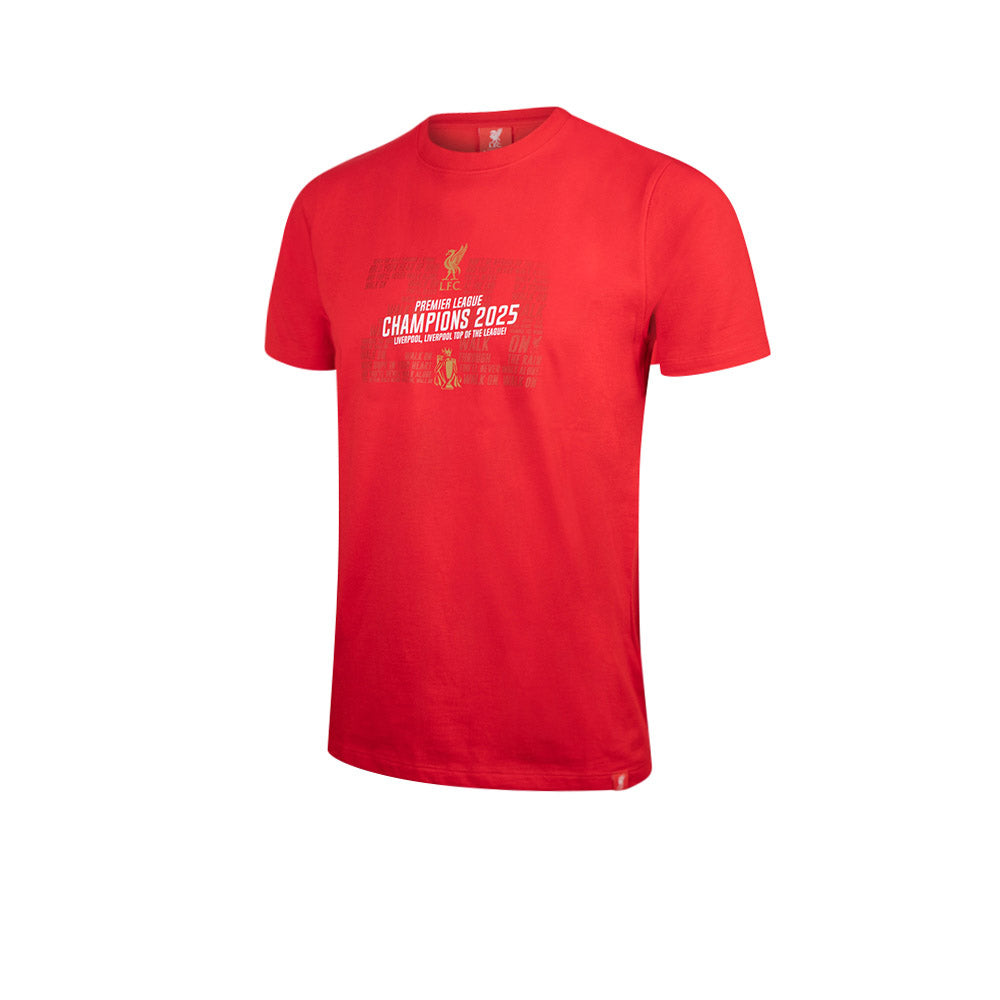 LFC EPL Champions 2024/25 เสื้อยืดฟุตบอลผู้ชาย