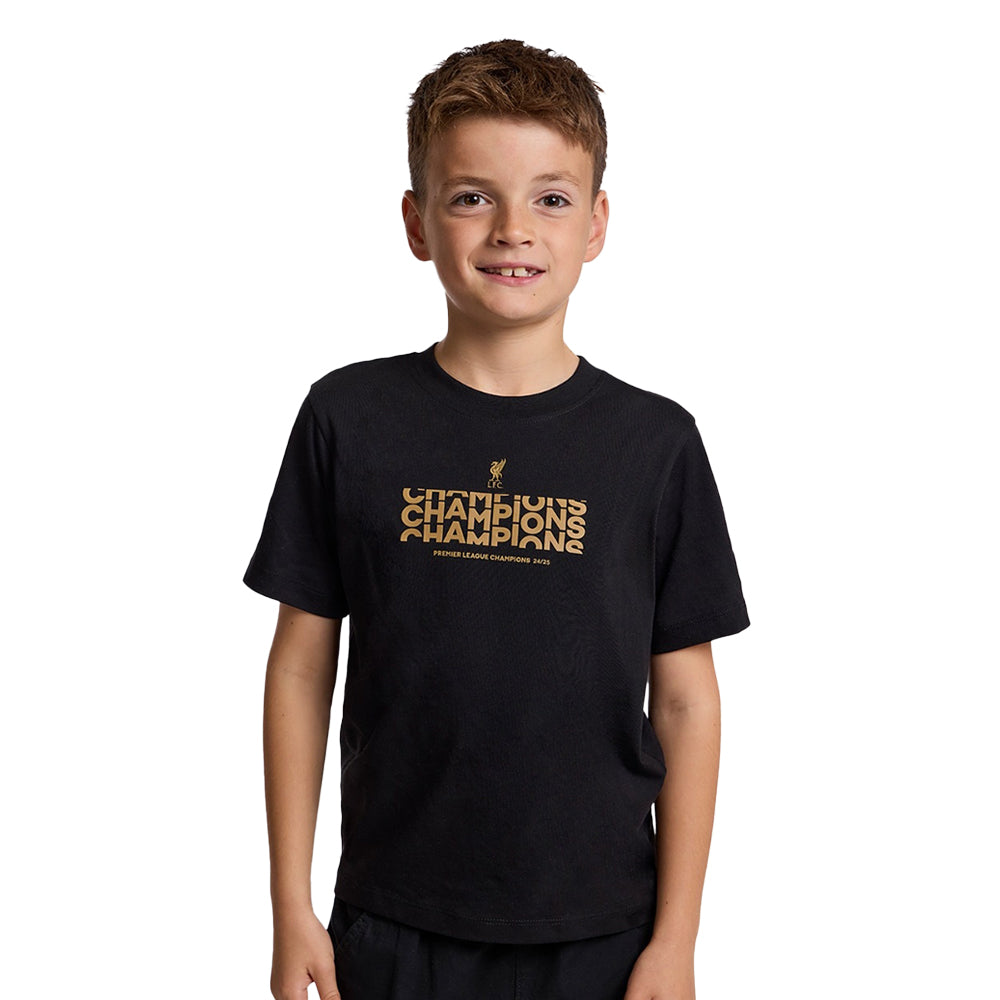 LFC Juniors Champions Text เสื้อยืดเด็ก