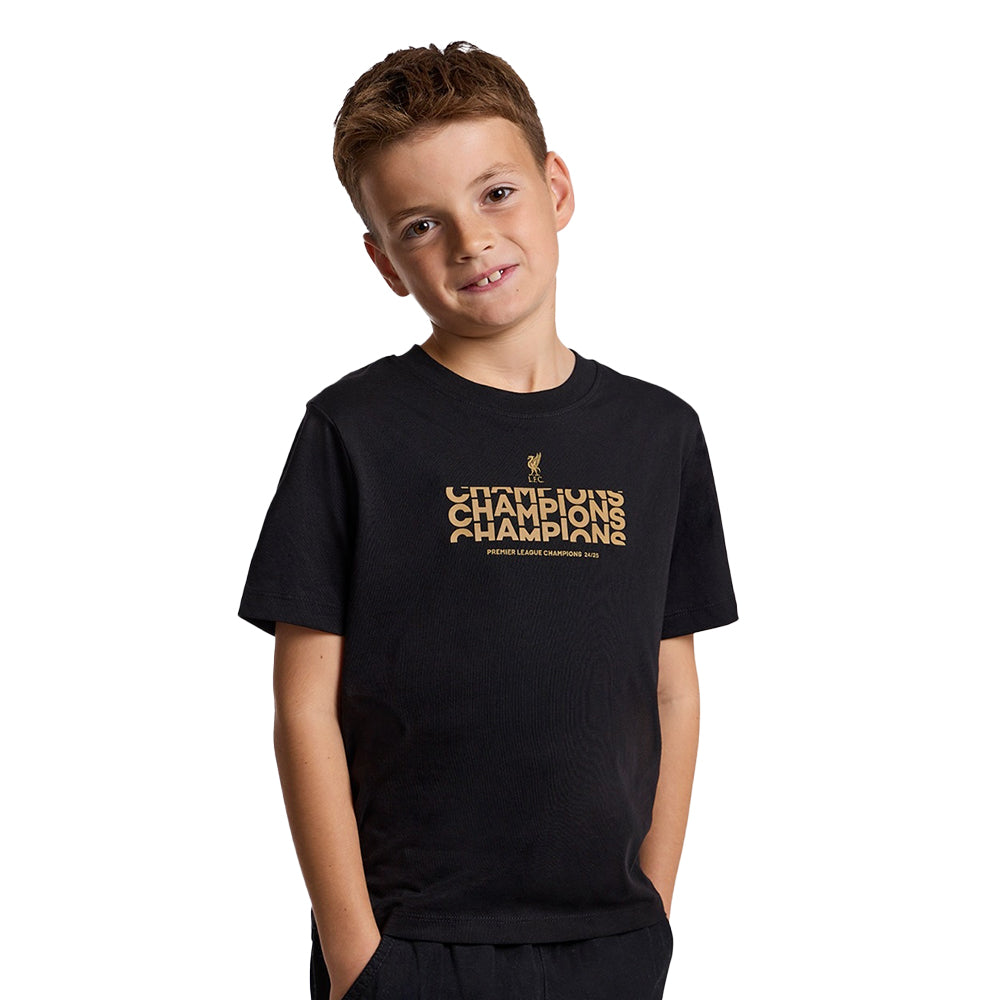 LFC Juniors Champions Text เสื้อยืดเด็ก