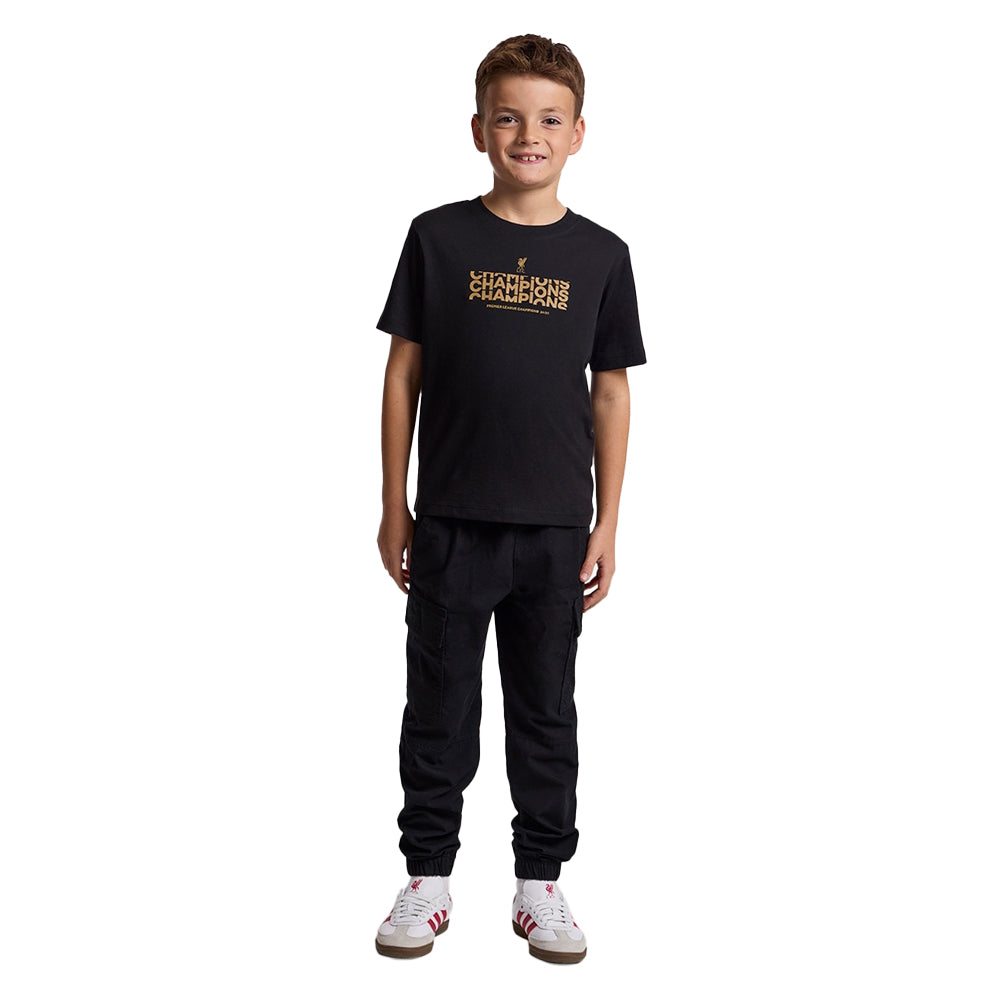 LFC Juniors Champions Text เสื้อยืดเด็ก