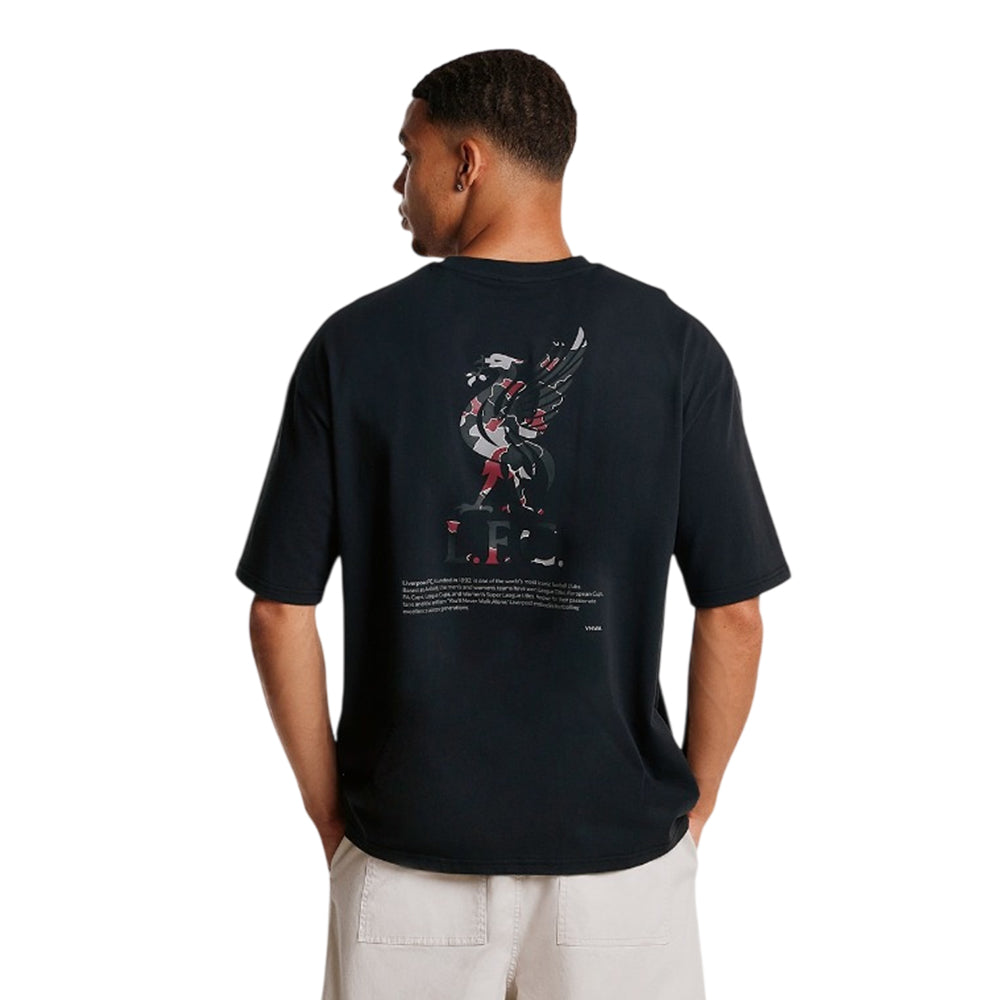 LFC YNWA Back Print Oversized เสื้อยืดผู้ชาย