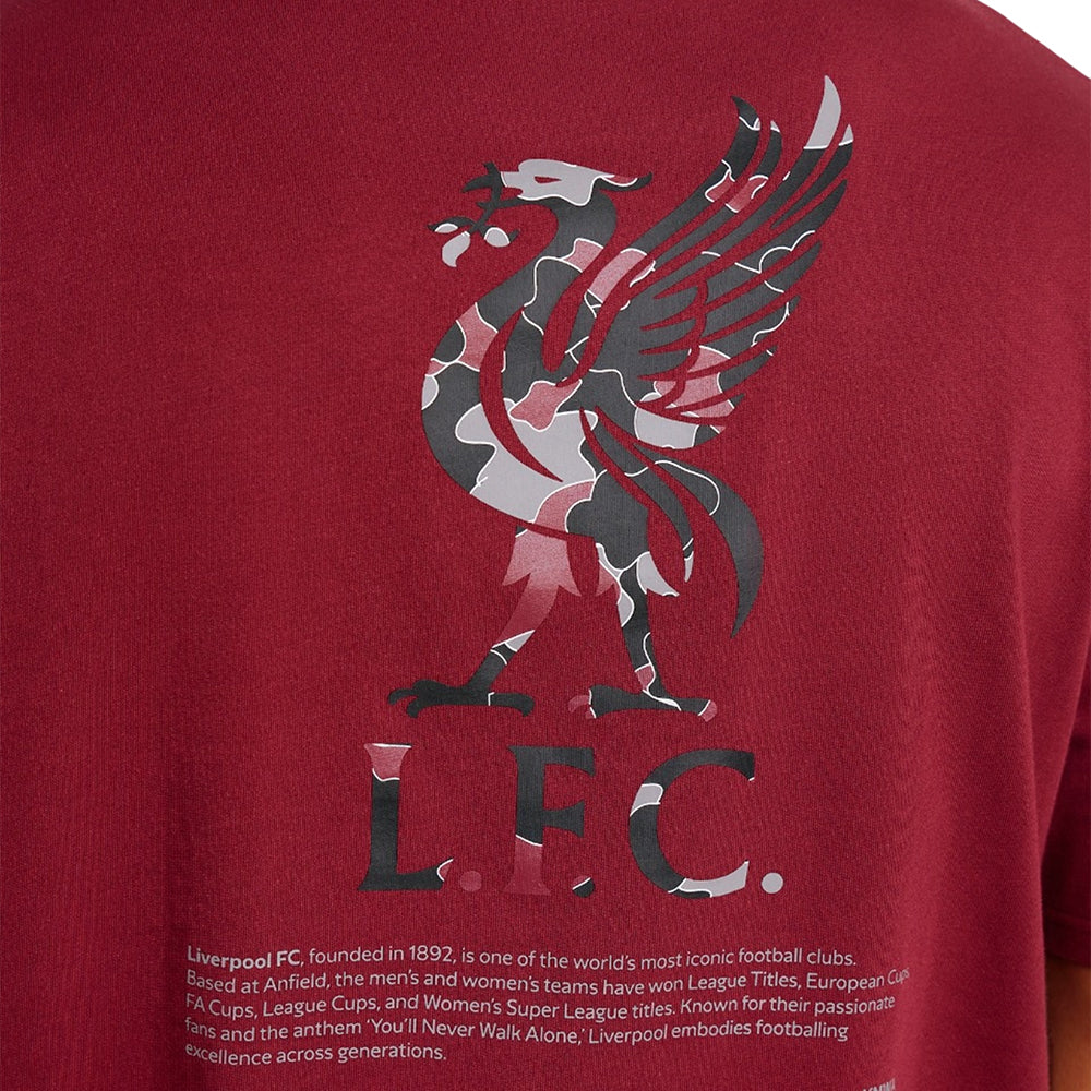 LFC YNWA Back Print Oversized เสื้อยืดผู้ชาย